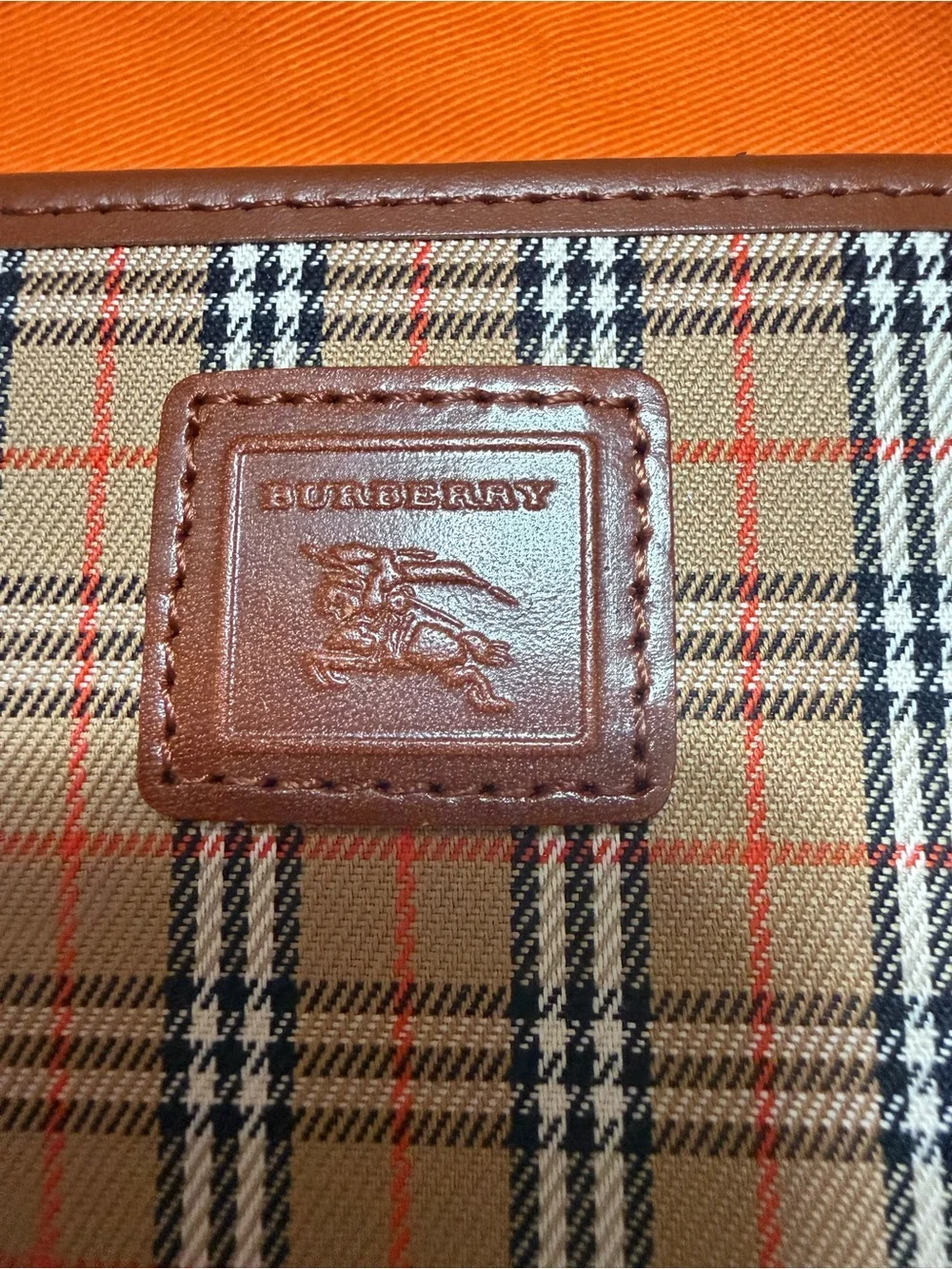 Burberry Brown Trifold Wallet includes dust bag